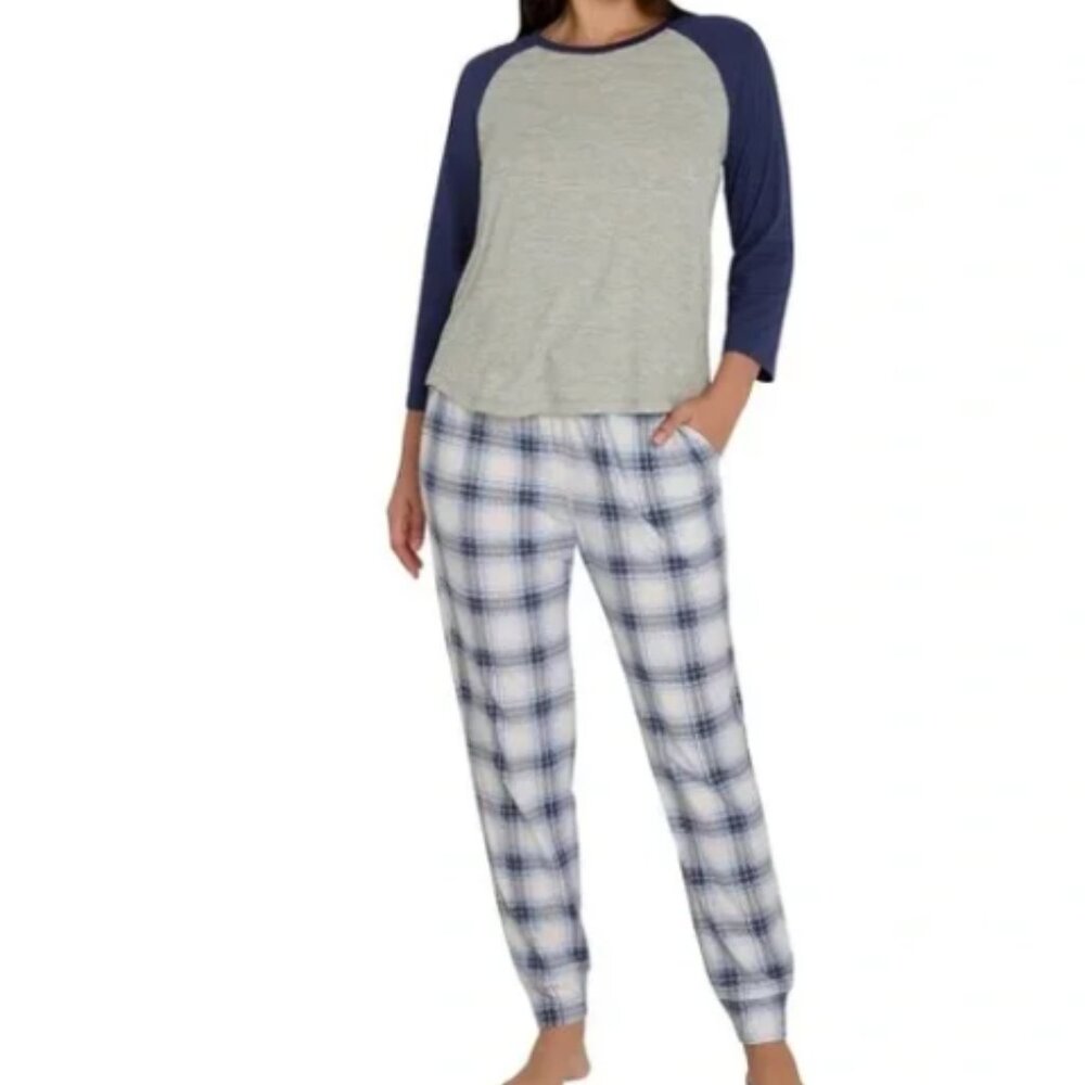 NWT Eddie Bauer Women’s Ultra Soft 2-Piece Sleep Pajama Lounge Set | Blue